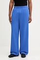 Pangaia spodnie dresowe bawełniane 10002080 niebieski AW25