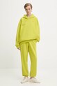 Хлопковые спортивные штаны Pangaia 10000295. зелёный AW25