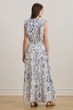 Хлопковое платье Lauren Ralph Lauren 200973595 белый AW25
