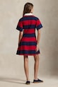 Polo Ralph Lauren sukienka rozkloszowana bawełniana 211971761 czerwony SS26