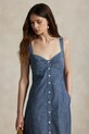 Oblačila Bombažna obleka Polo Ralph Lauren 211972068 modra