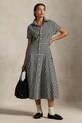 Polo Ralph Lauren sukienka bawełniana wzorzyste czarny 211A89374