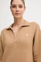 Polo Ralph Lauren rochie din lana bej 211A91143