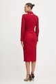 Odzież Patrizia Pepe sukienka bawełniana 8A1538.A391 czerwony
