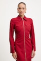 Patrizia Pepe rochie din bumbac rosu 8A1538.A391