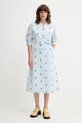 MUNTHE sukienka PUM 252132525224 niebieski AW25