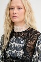 MUNTHE sukienka z domieszką jedwabiu LISSO 253131425322