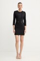 Elisabetta Franchi rochie AB82356E2 negru AW25