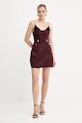 Vunena haljina Elisabetta Franchi AB82856E2 bordo AW25