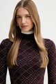 Elisabetta Franchi sukienka bordowy AM18T56E2