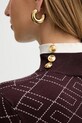 Elisabetta Franchi sukienka AM18T56E2 bordowy