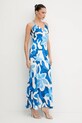 Morgan rochie RSEA.F albastru SS25