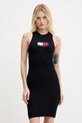 Tommy Jeans rochie maxi negru DW0DW20877