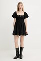Bavlněné šaty Tommy Jeans DW0DW20882 černá AW25