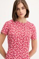 Obleka Tommy Jeans rdeča DW0DW21120