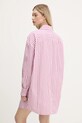 Îmbrăcăminte Tommy Jeans rochie din bumbac DW0DW21122 roz