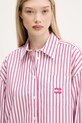Tommy Jeans rochie din bumbac roz DW0DW21122