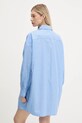 Îmbrăcăminte Tommy Jeans rochie din bumbac DW0DW21122 albastru