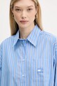 Tommy Jeans rochie din bumbac albastru DW0DW21122