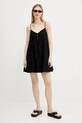 Tommy Jeans rochie din bumbac DW0DW21165 negru AW25