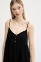 Tommy Jeans rochie din bumbac negru DW0DW21165