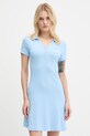 Tommy Jeans sukienka z elastanem niebieski DW0DW21172