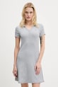 Tommy Jeans rochie cu guler gri DW0DW21172