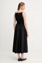 Βαμβακερό φόρεμα Tommy Hilfiger WW0WW45800 μαύρο AW25