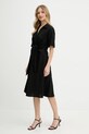 Odzież Tommy Hilfiger sukienka lniana WW0WW45836 czarny
