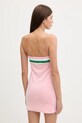 Odzież Juicy Couture sukienka welurowa VELOUR STRIPE TUBE DRESS JCWED225353 różowy