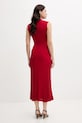 Tommy Hilfiger rochie din amestec de matase WW0WW45653 rosu AW25
