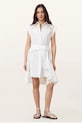 Bavlnené šaty AllSaints ZOLA bavlna biela W129DC