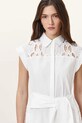 Ruházat AllSaints pamut ruha ZOLA W129DC fehér