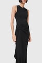 AllSaints rochie RIVI W166DC negru AW25