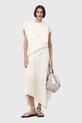AllSaints rochie si pulover LEIA midi alb W172DC
