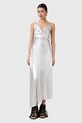 AllSaints sukienka ALEXIA casual srebrny W203DC