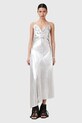 AllSaints sukienka ALEXIA W203DC srebrny