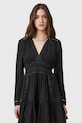 AllSaints rochie XANTHE W213DC negru AW25