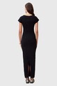 AllSaints rochie din bumbac KATARINA negru W253DC