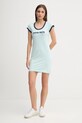 Šaty Calvin Klein Jeans LV047C259G tyrkysová AW25