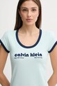 Šaty Calvin Klein Jeans tyrkysová LV047C259G