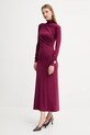 Simona Corsellini sukienka A25CPAB00601 bordowy AW25