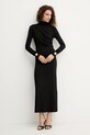 Simona Corsellini sukienka A25CPAB00601 czarny AW25