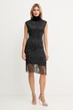 Simona Corsellini sukienka A25CEABO5101 czarny AW25