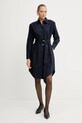 BOSS Orange rochie din bumbac 50546132 bleumarin AW25