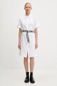 Karl Lagerfeld Jeans vestito in cotone A3W13030 bianco AW25