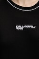 Bavlnené šaty Karl Lagerfeld Jeans A3W13044 čierna