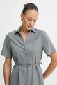 BOSS rochie din lână gri 50541988
