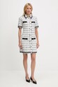 Karl Lagerfeld ruha gyapjú keverékből A3W13031 fehér AW25
