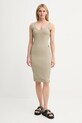 Bavlnené šaty G-Star D26593.D275 béžová AW25
